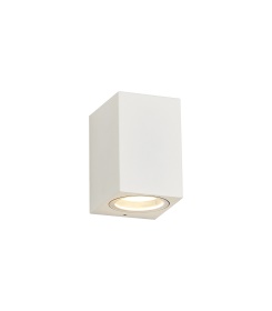 D0598  Tomar Wall Lamp 1 Light Rectangle Outdoor IP54 Sand White